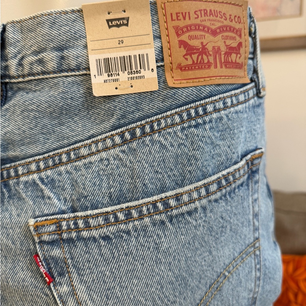❣️🆕Levi's Cotton Iconic Side-Slit Maxi Denim Skirt❣️ - Picture 9 of 12